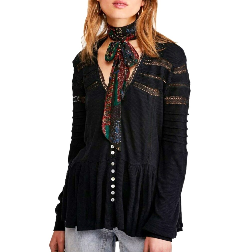 Free People Lace Detailed Tunic